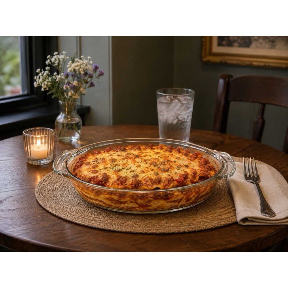 Set of 2 Anchor Ovenware 16 oz Individual Oval Baking Dishes Clear Glass 1016